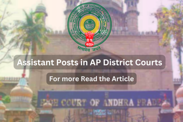 Assistant Posts in AP District Courts