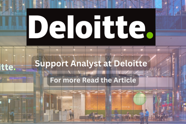 Support Analyst at Deloitte