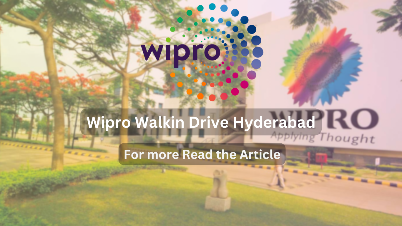 Wipro Walkin Drive Hyderabad